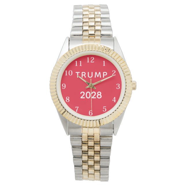 Trump 2028 Beste Cadeau Horloge (Voorkant)
