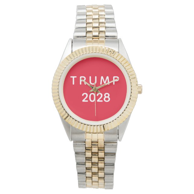 Trump 2028 Beste Cadeau Horloge (Voorkant)