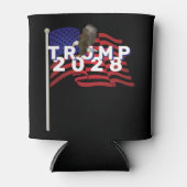 Trump 2028 Flag and Bald Eagle Blikjeskoeler (Voorkant)