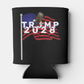 Trump 2028 Flag and Bald Eagle Blikjeskoeler (Achterkant)