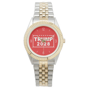 Trump 2028 Grappig President Donald Trump Horloge