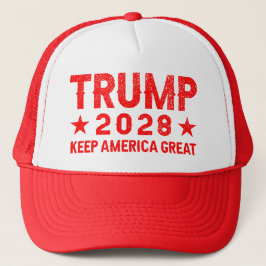 Trump 2028 houdt Amerika groot Trucker Pet