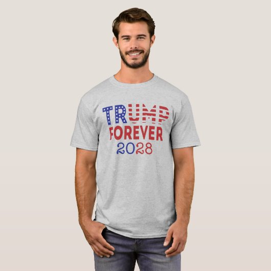 Trump 2028 King Forever T-shirt – Limited Edition (Voorkant volledig)