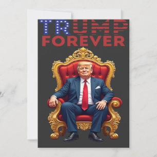Trump 2028 Koning Voor Altijd Maak Amerika Groot V Feestdagenkaart