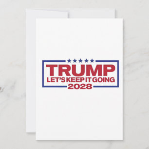 Trump 2028: laten we doorgaan kaart