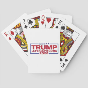 Trump 2028: laten we doorgaan pokerkaarten