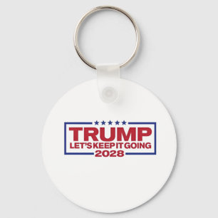 Trump 2028: laten we doorgaan sleutelhanger
