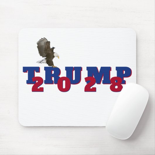 Trump 2028 met Bald Eagle Muismat (Met muis)