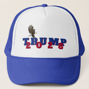Trump 2028 met Bald Eagle Trucker Pet