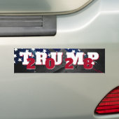 Trump 2028 met sterren bumpersticker (Op auto)