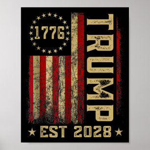Trump 2028 Stem Donald Trump Amerika Amerikaanse V Poster