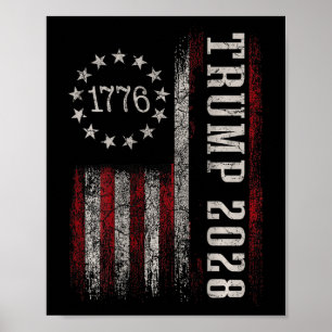 Trump 2028 Stem Donald Trump Amerika Amerikaanse V Poster