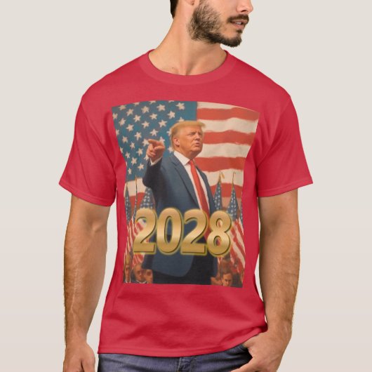 Trump 2028 T-SHIRT (Voorkant)