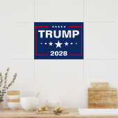 Trump 2028 Tuinbord Poster (Keuken)