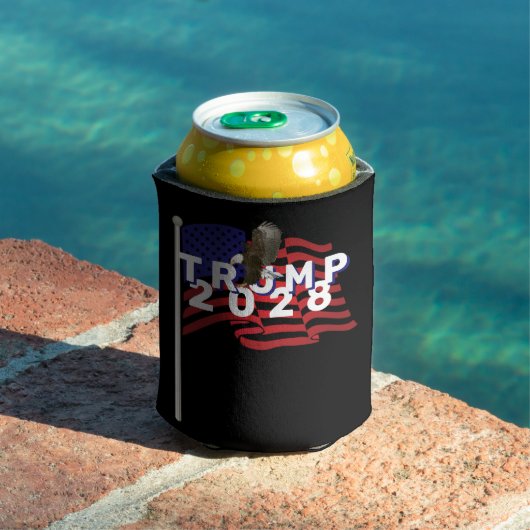Trump 2028 Vlag en Stekelstaartarend Blikjeskoeler (Insitu Zwembad)