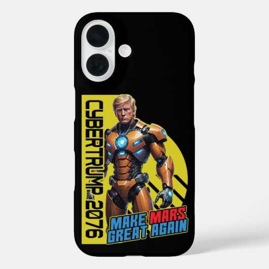 Trump 2076 | Presidentiële campagne van Mars Case-Mate iPhone Case (Achterkant)