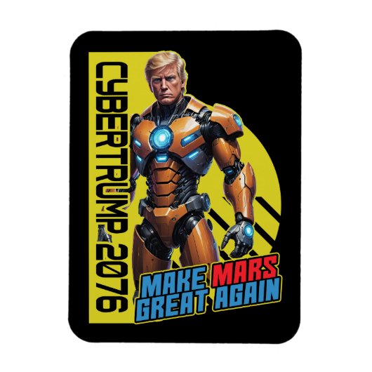 Trump 2076 | Presidentiële campagne van Mars Magneet (Verticaal)