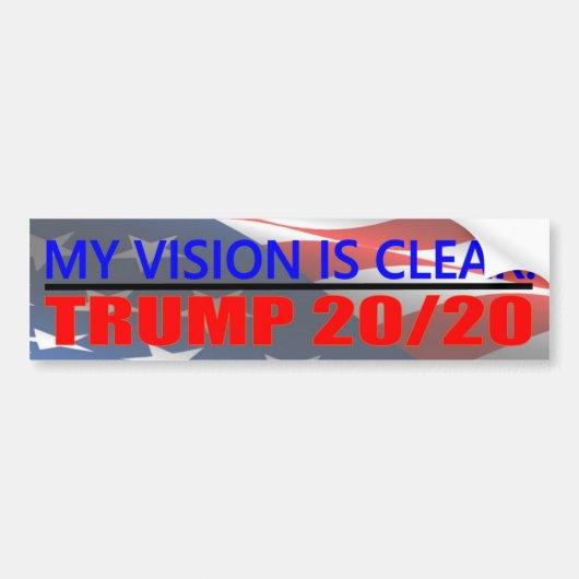 TRUMP 20/20-Bumpersticker Bumpersticker (Voorkant)