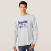 Trump 20 - 24 jaar gevangenis - anti-trump grappig t-shirt (Voorkant volledig)