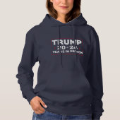 Trump 20-24 jaar gevangenisstraf hoodie (Voorkant)