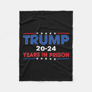 Trump 20-24 jaar in de gevangenis Grappig Anti-Tr Fleece Deken