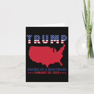 Trump 20 januari 2025 Verenigde Staten Patriottisc Kaart