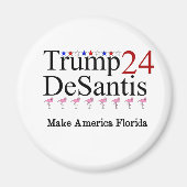 Trump 24 DeSantis Make America Florida Magneet (Voorkant)