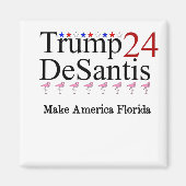 Trump 24 DeSantis Make America Florida Magneet (Voorkant)