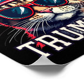 Trump 24 President Debat Meme Make Cats Saf Poster (Hoek)