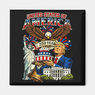 Trump 250ste verjaardag van Amerika 250 jaar 4de v Magneet