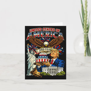 Trump 250ste verjaardag van Amerika 250 jaar 4e va Kaart