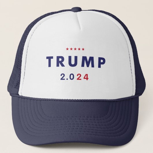 Trump 2.0 2024 Trucker Hat Pet (Voorkant)