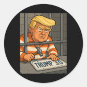 Trump 3.0 License Bord Designer Ronde Sticker (Voorkant)