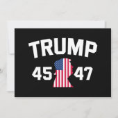Trump 45 47 2024 President Kaart (Voorkant)