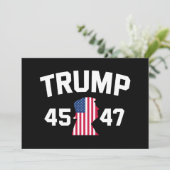 Trump 45 47 2024 President Kaart (Staand voorkant)