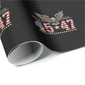 Trump 45 47  Amerikaanse adelaarsvlag Cadeaupapier (Rol Hoek)