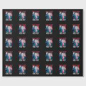 Trump 45 47  Amerikaanse vlag Cadeaupapier (Vlak)