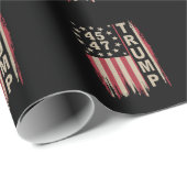 Trump 45 47  Amerikaanse vlag Cadeaupapier (Rol Hoek)