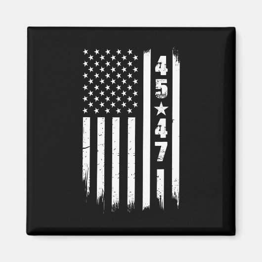 Trump 45 47 Amerikaanse vlag Magneet (Voorkant)