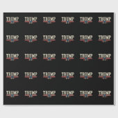 Trump 45 47 Amerikaanse Vlag Retro Vintage Cadeaupapier (Vlak)