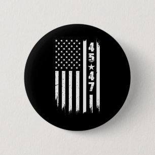 Trump 45 47 Amerikaanse vlag Ronde Button 5,7 Cm