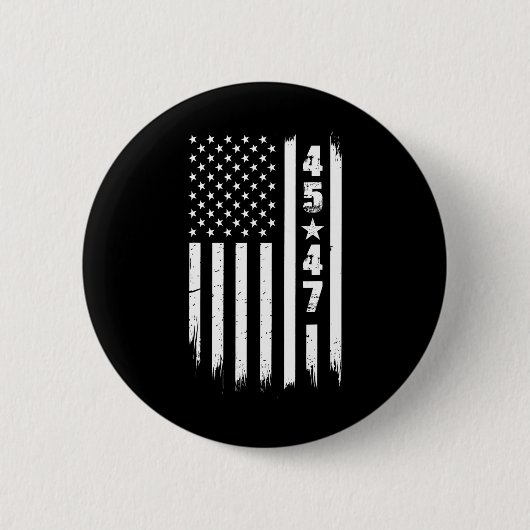 Trump 45 47 Amerikaanse vlag Ronde Button 5,7 Cm (Voorkant)