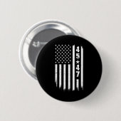 Trump 45 47 Amerikaanse vlag Ronde Button 5,7 Cm (Voorkant /achterkant)