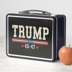 Trump 45 47 Amerikaanse Vlag VS Retro Vintage