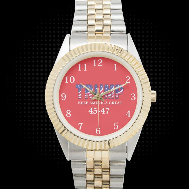 Trump 45-47 Cadeau Horloge (Creator heeft geüpload)