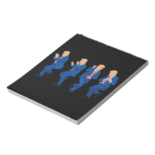 Trump 45 47 Funny Dance Dancing USA President Notitieblok (Linkerzijde)