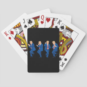 Trump 45 47 Funny Dance Dancing USA President Pokerkaarten