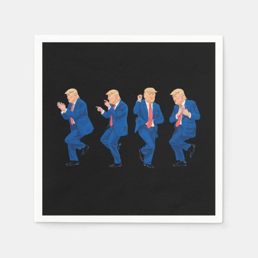 Trump 45 47 Funny Dance Dancing USA President Servet (Voorkant)