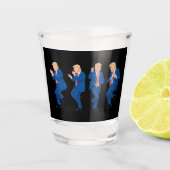 Trump 45 47 Funny Dance Dancing USA President Shot Glas (Voorkant)
