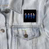 Trump 45 47 Grappige Dans Dansen VS President Vierkante Button 5,1 Cm (In situ)